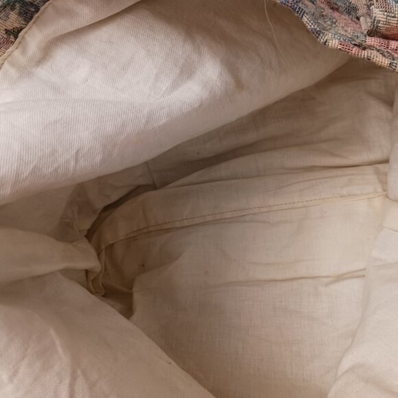 Vtg Victoria’s Secret 1990s Floral Tapestry Shoulder Bag Gold Label Cottagecore - Picture 3 of 4